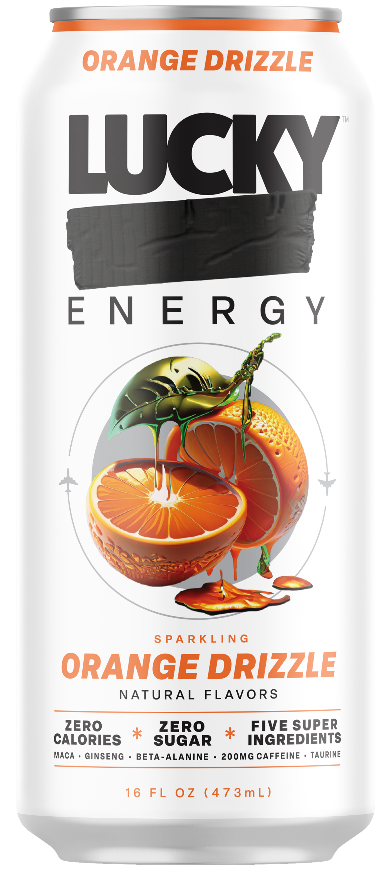 ORANGE DRIZZLE (12-PACK / 16OZ CAN) | Lucky Energy Merch & Apparel