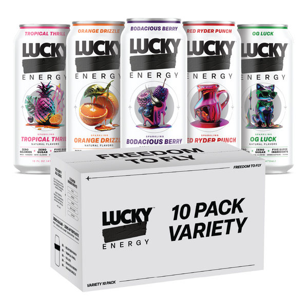 10-PACK VARIETY PACK (16OZ) | Lucky Energy Merch & Apparel