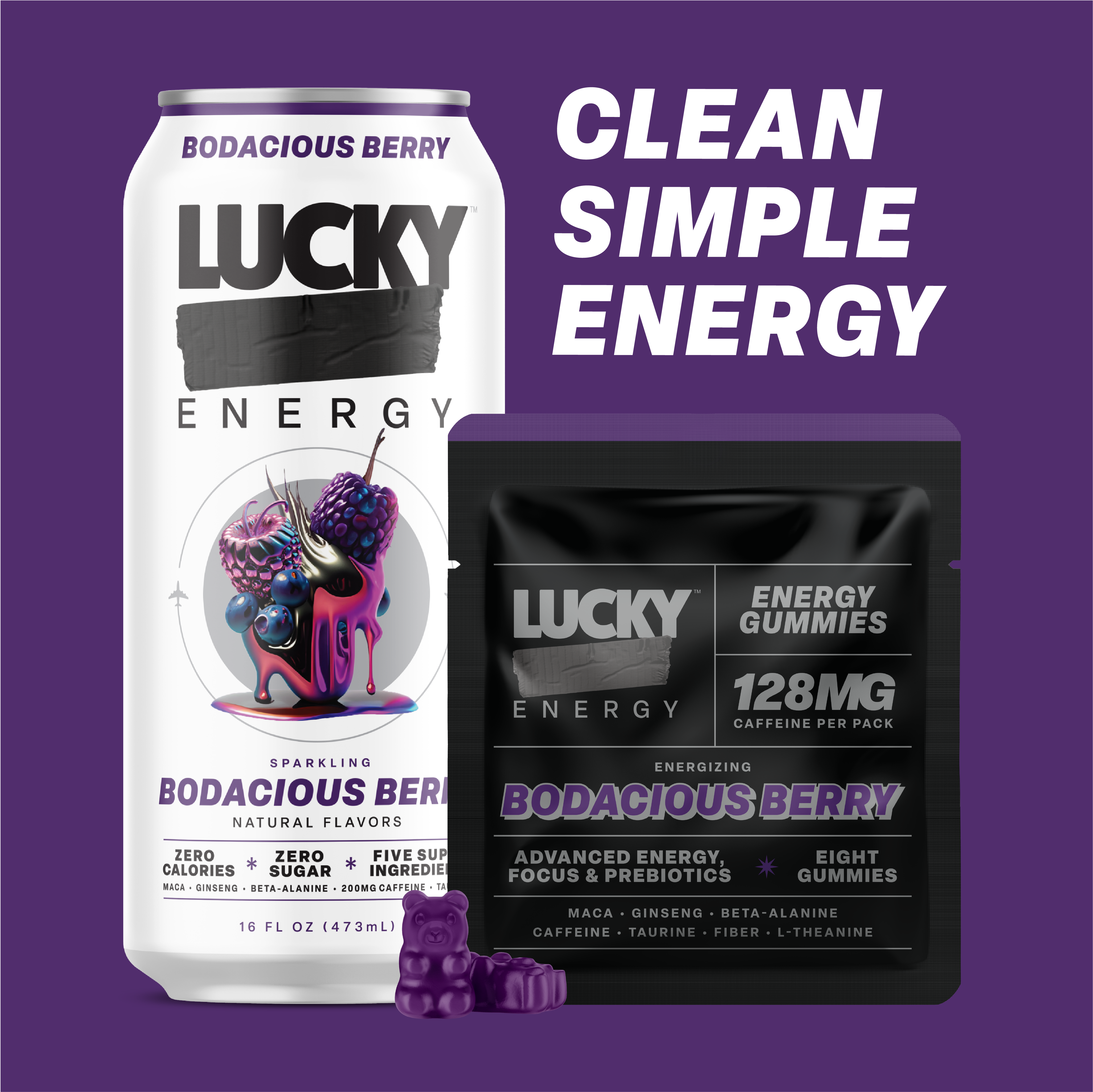 Daily Energy Gummies (Bodacious Berry) - 30 pack