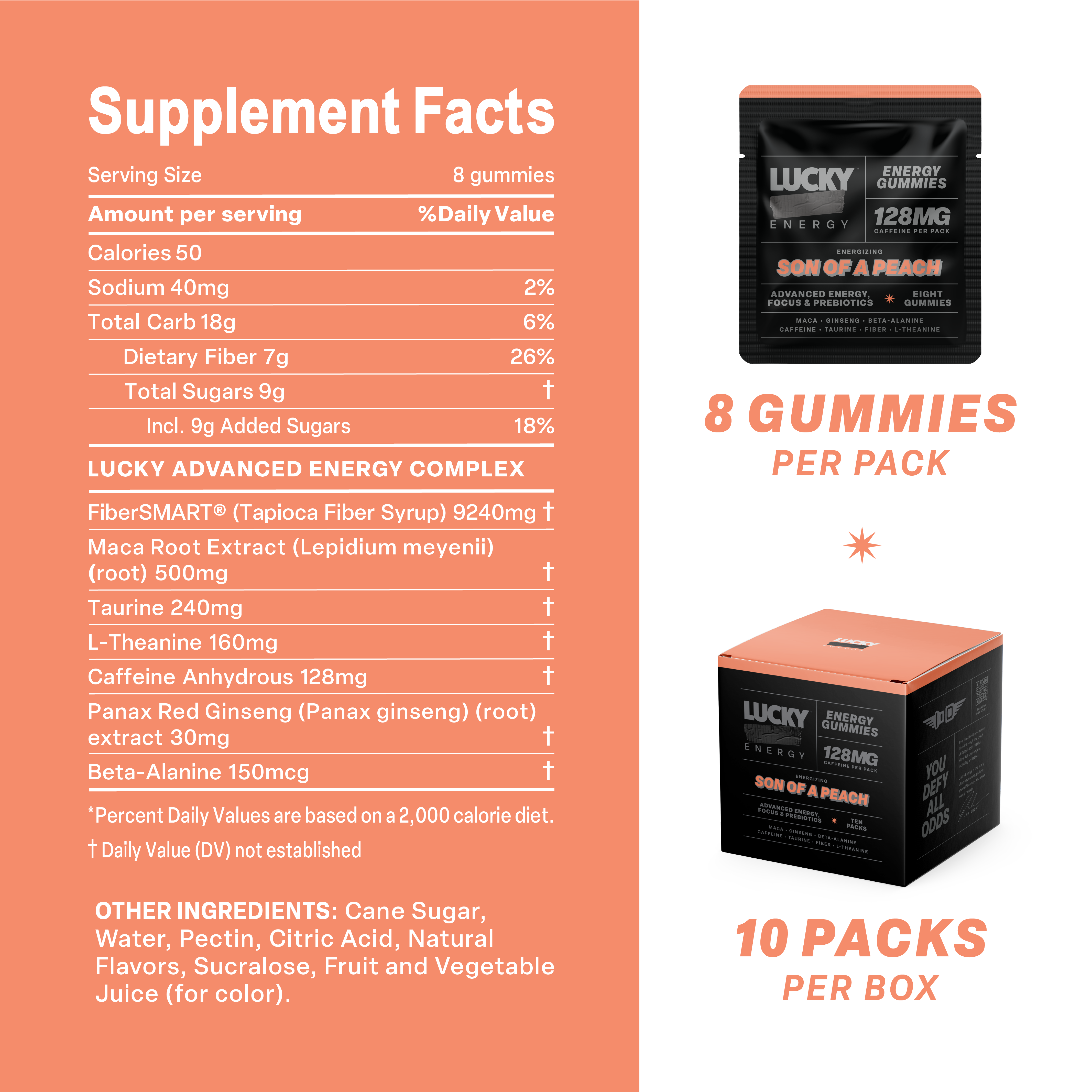 Daily Energy Gummies (Son of a Peach) - 30 pack