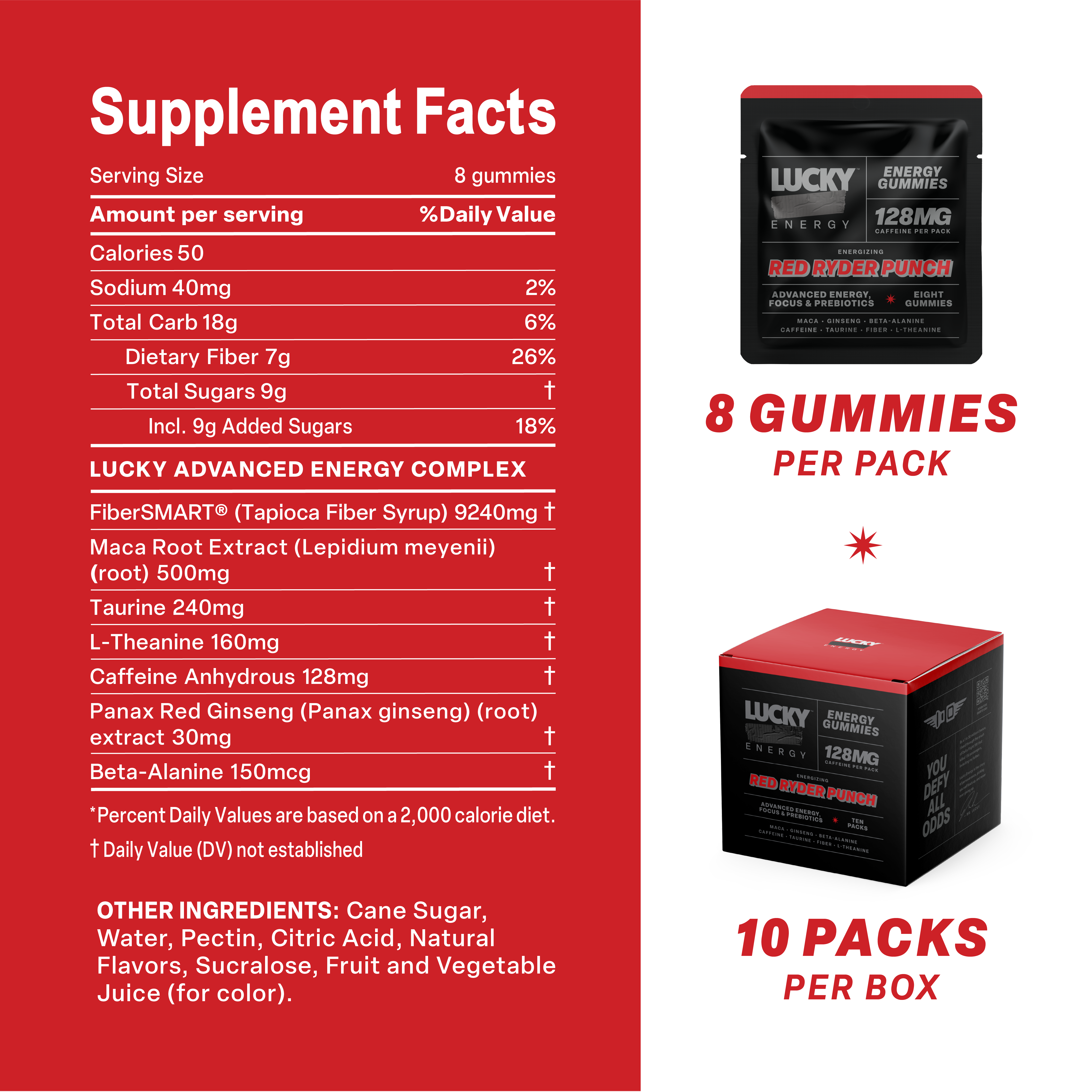 Daily Energy Gummies (Red Ryder Punch) - 30 pack