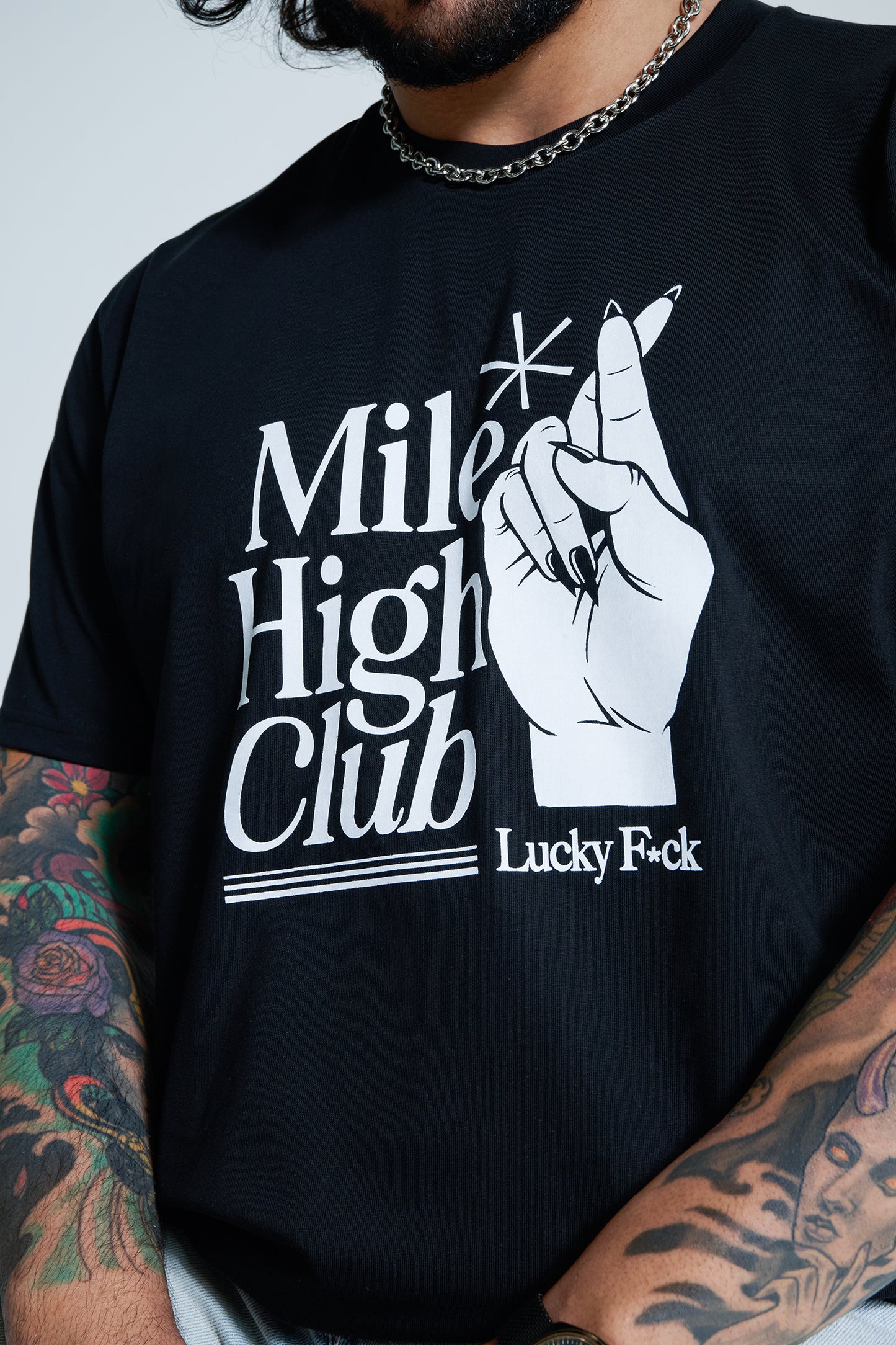 Lucky Energy Black Mile High Club Tee