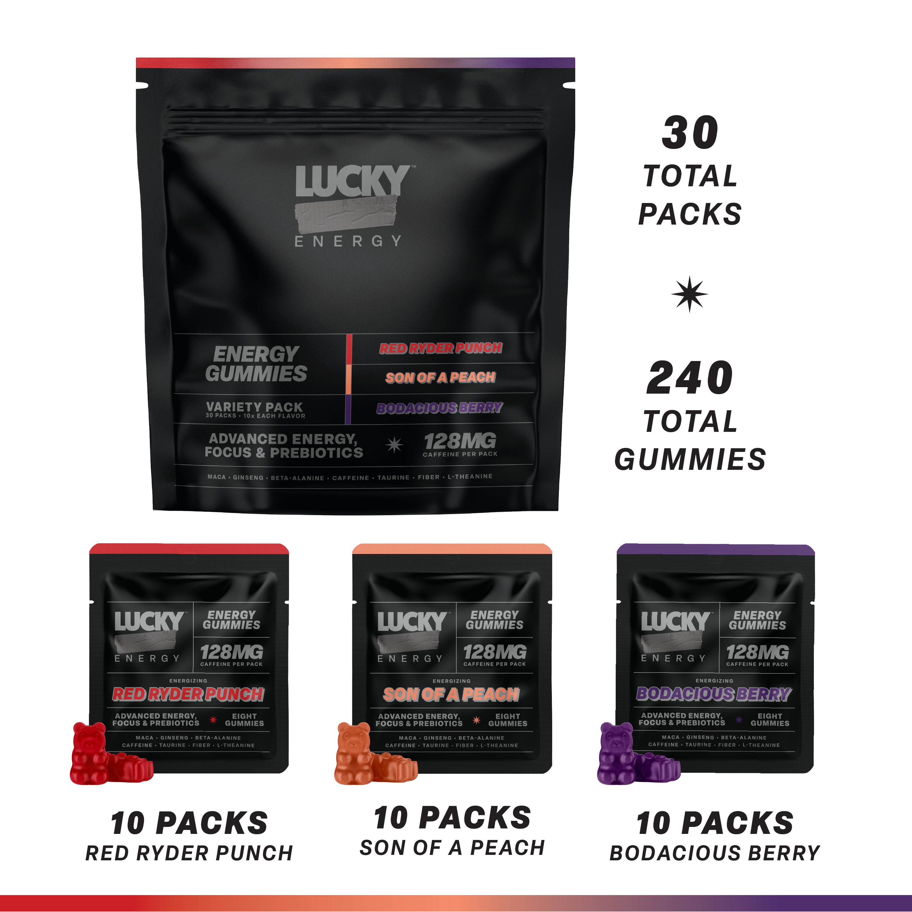 Daily Energy Gummies (Variety Pack) - 30pk