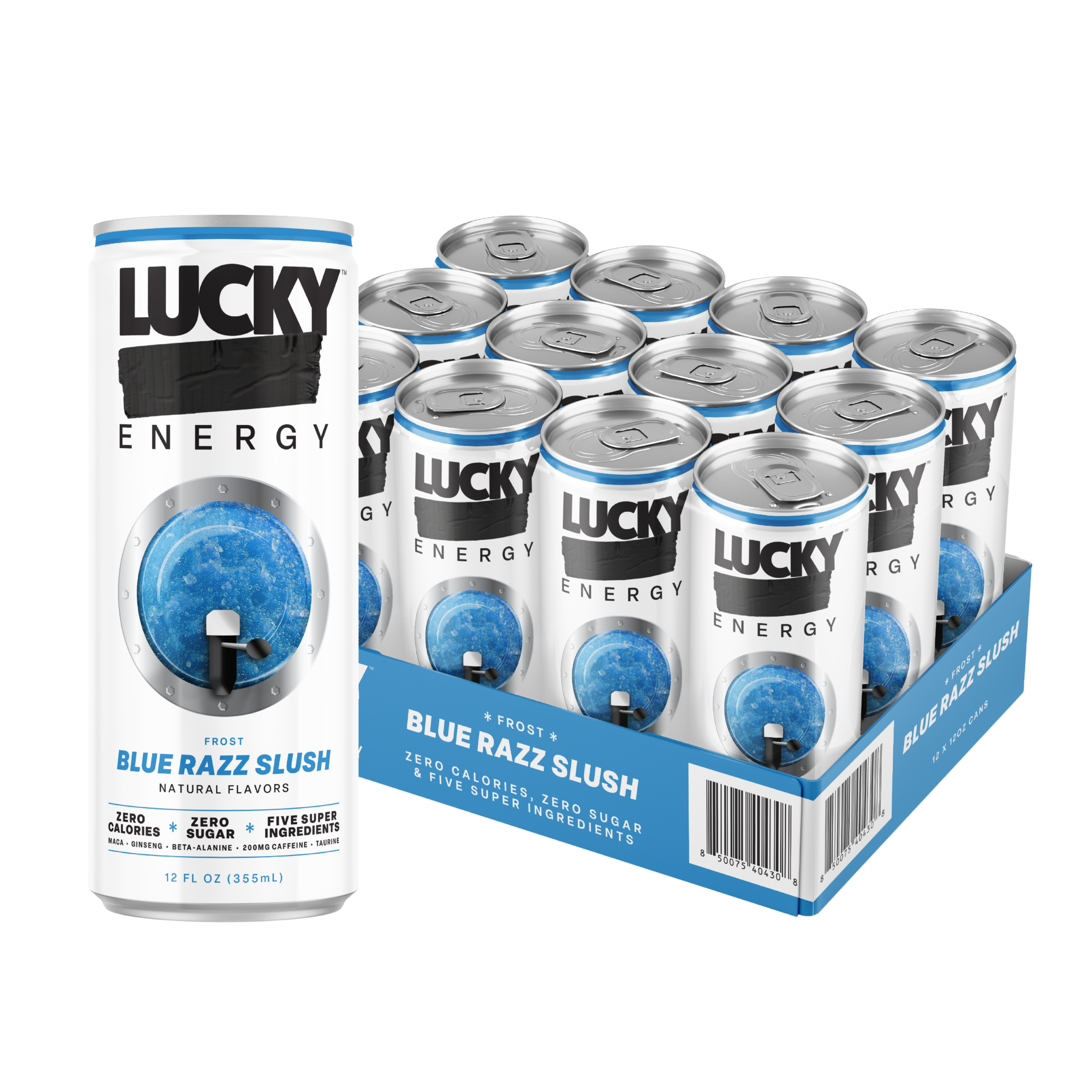 Blue Ruzz BLUE RAZZ SLUSH (12-PACK / 12OZ CAN) | Lucky Energy Merch & Apparel